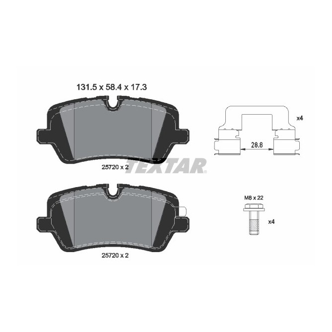 Set placute frana,frana disc TEXTAR