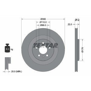 Disc frana TEXTAR