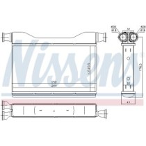 Schimbator caldura, incalzire habitaclu NISSENS