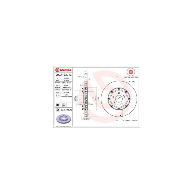 Disc frana BREMBO