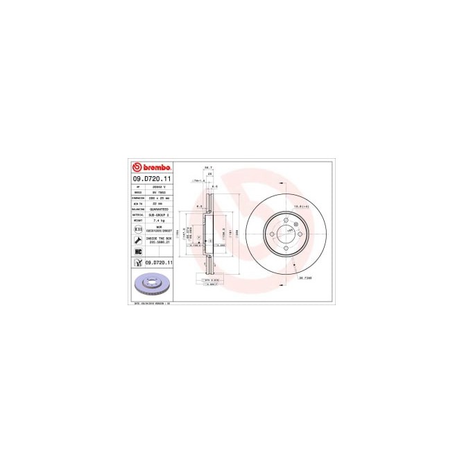 Disc frana BREMBO