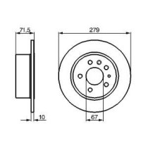 Disc frana BOSCH