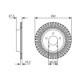 Disc frana BOSCH Spate Dreapta/Stanga NISSAN LEAF QASHQAI III X-TRAIL III RENAULT AUSTRAL ESPACE VI KOLEOS II 292 mm 47 mm 16 mm