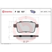 Set placute frana,frana disc BREMBO