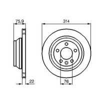 Disc frana BOSCH