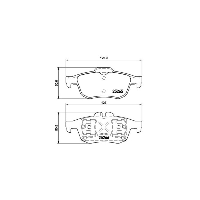 Set placute frana,frana disc BREMBO