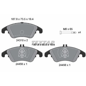 Set placute frana,frana disc TEXTAR