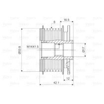 Fulie, alternator VALEO