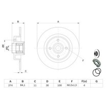 Disc frana BOSCH