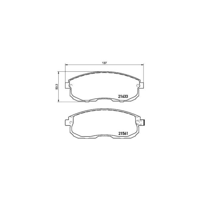 Set placute frana,frana disc BREMBO