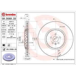 Disc frana BREMBO