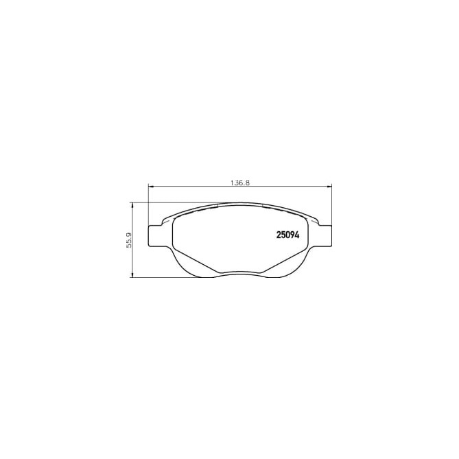 Set placute frana,frana disc BREMBO