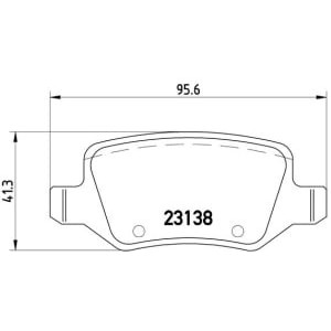 Set placute frana,frana disc BREMBO