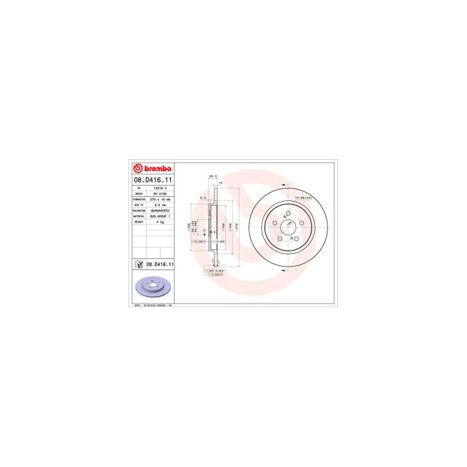 Disc frana BREMBO