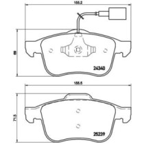 Set placute frana,frana disc BREMBO