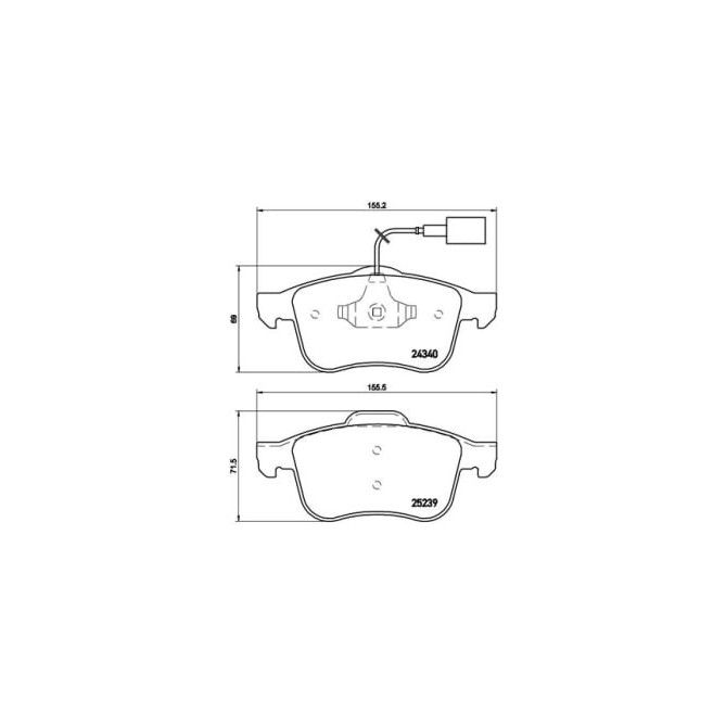 Set placute frana,frana disc BREMBO