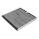 Filtru aer habitaclu KNECHT carbon activat VOLVO S40 I, S40 II, V40 1.6-2.5 07.95-12.10 dimensiuni 40mm x 220mm x 212mm