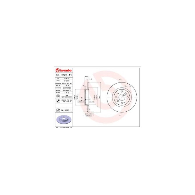 Disc frana BREMBO