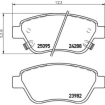 Set placute frana,frana disc BREMBO