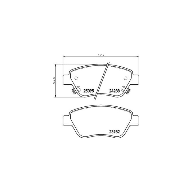 Set placute frana,frana disc BREMBO