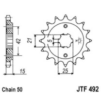 Pinion lant JT ZĘBATKI