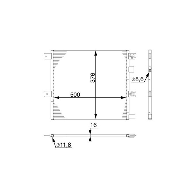 Condensator, climatizare MAHLE