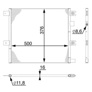 Condensator, climatizare MAHLE