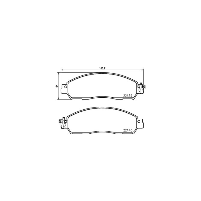 Set placute frana,frana disc BREMBO