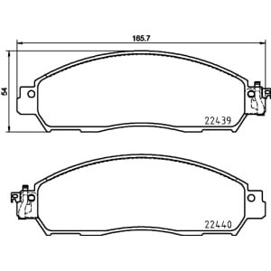 Set placute frana,frana disc BREMBO