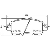 Set placute frana,frana disc BREMBO