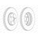 Set discuri frana fata ventilate 277mm 5 gauri Toyota Avensis 1.6/1.8 03.03-11.08 Ferodo dreapta/stanga