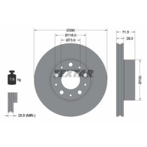 Disc frana TEXTAR