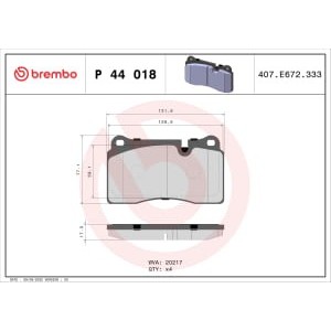 Set placute frana,frana disc BREMBO