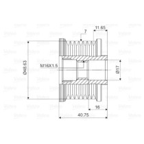 Fulie, alternator VALEO