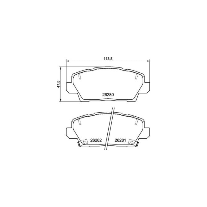 Set placute frana,frana disc BREMBO