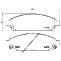 Set placute frana,frana disc BREMBO