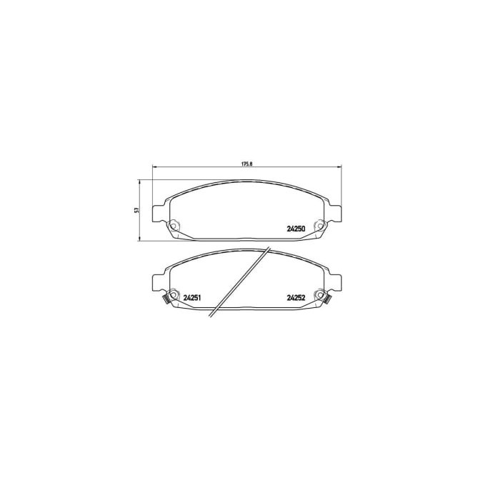 Set placute frana,frana disc BREMBO