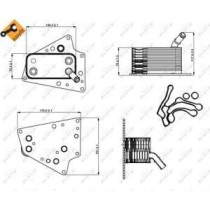 Radiator ulei, ulei motor NRF