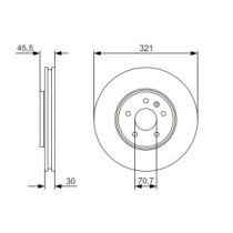 Disc frana BOSCH