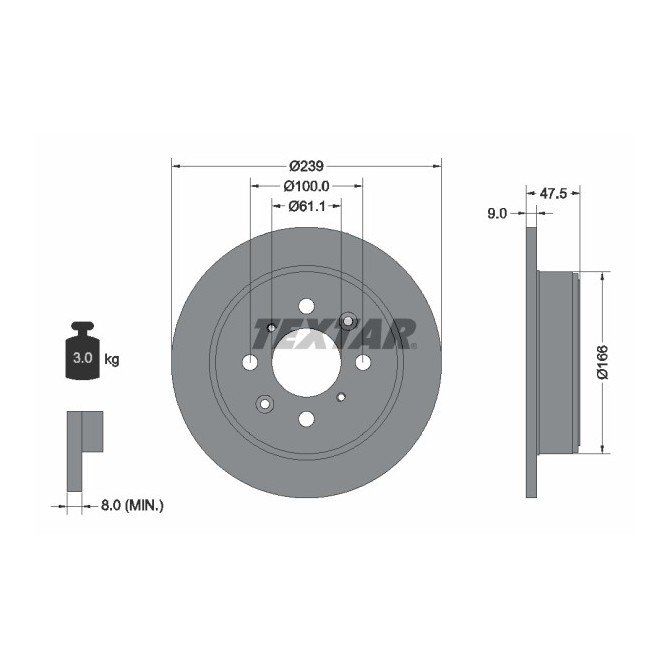 Disc frana TEXTAR