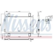 Condensator, climatizare NISSENS