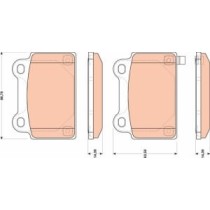 Set placute frana,frana disc TRW AUTOMOTIVE