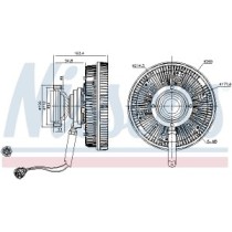 Cupla, ventilator radiator NISSENS