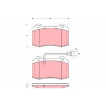 Set placute frana,frana disc TRW AUTOMOTIVE