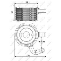 Radiator ulei, ulei motor NRF