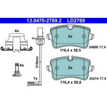 Set placute frana,frana disc ATE