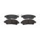 Set placute frana Fata MAZDA 2 1.5/1.5D/1.5H 08.14- FERODO Inaltime 51.6mm Latime 125.6mm Grosime 15.1mm