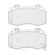 Set placute frana Fata Opel Corsa D E 1.2 1.4 1.6 07.06- Inaltime 70.6mm Latime 124.8mm Grosime 15.2mm FERODO