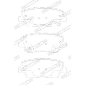 Set placute frana,frana disc FERODO