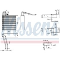 Evaporator, aer conditionat NISSENS